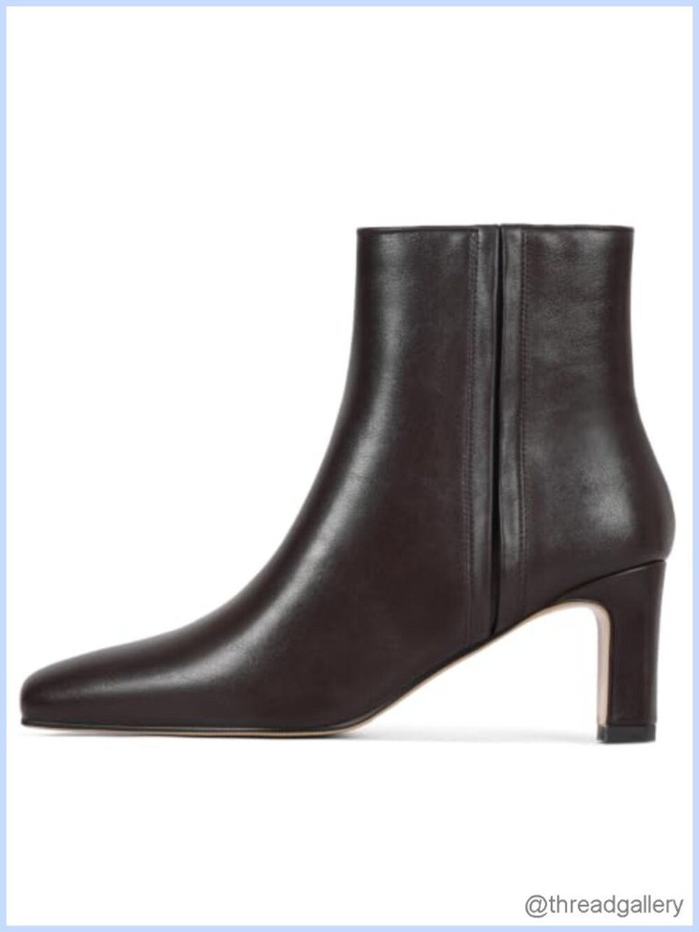 Women's Pointed Toe Ankle Boots Faux Leather Chunky Block Heel